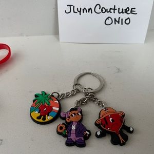 Bad Bunny Keychain, Bad bunny  Holder For Keys. Black, New Bad bunny key chain
